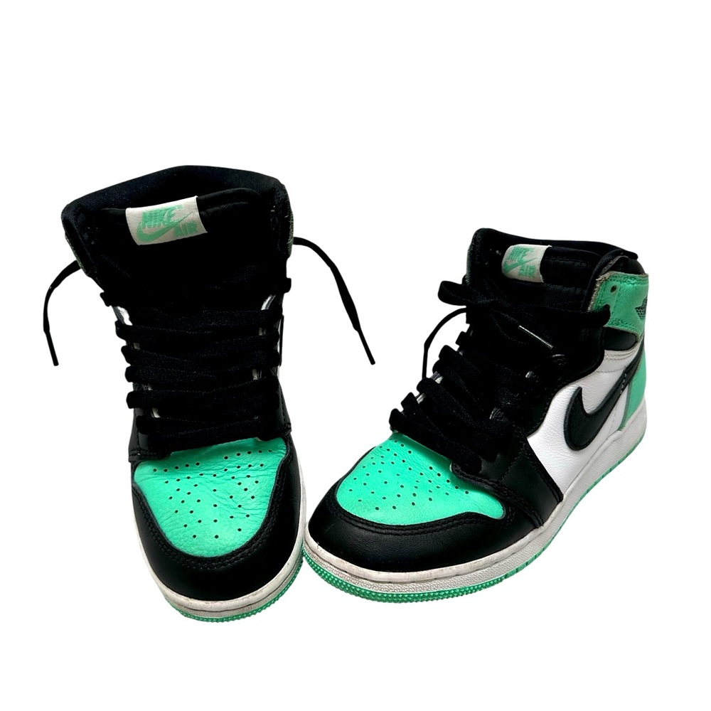Nike Air Jordan High OG Kids FD1437-130 iBlack, White, and Mint Shoes